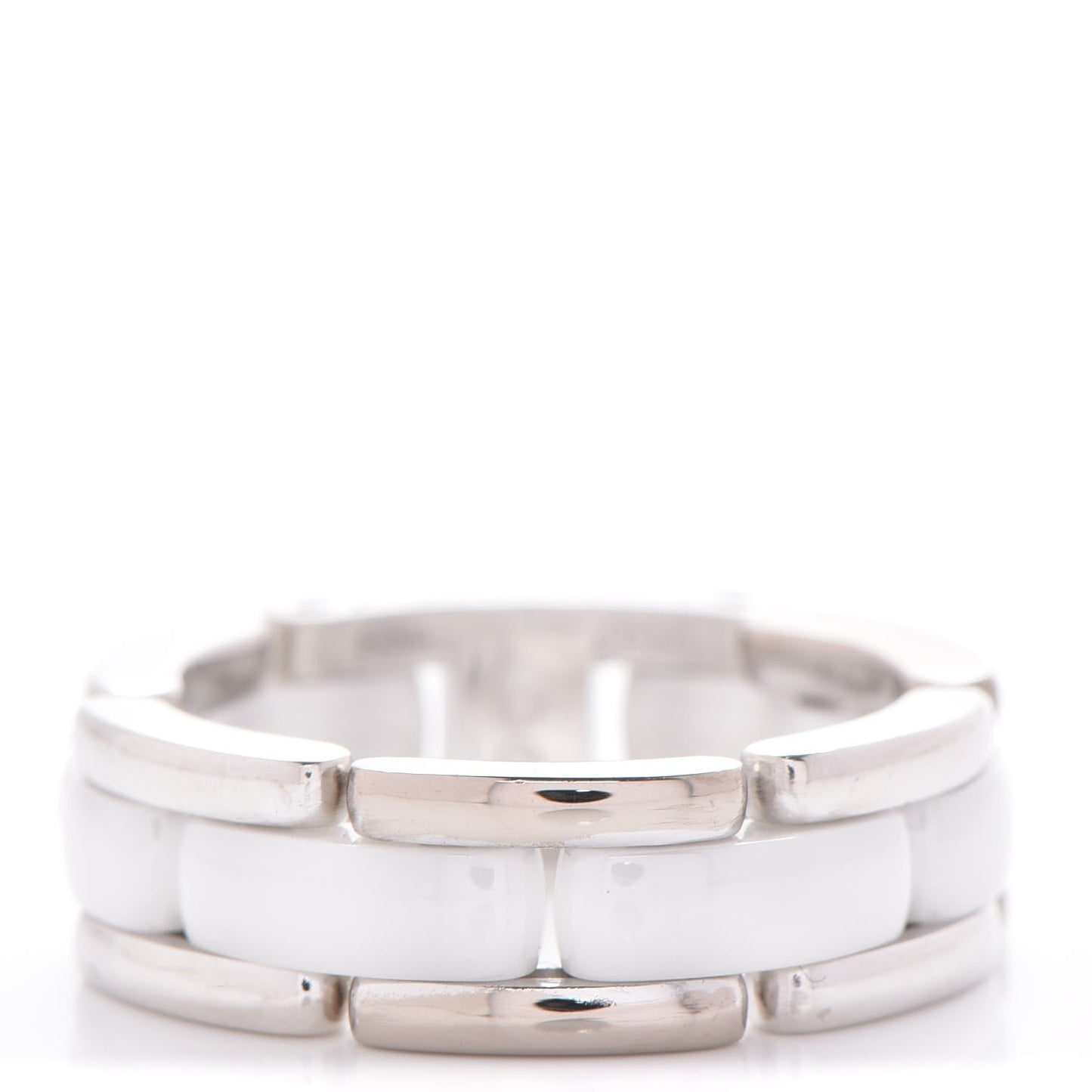 18K White Gold Ceramic Medium Ultra Ring 8.5 White