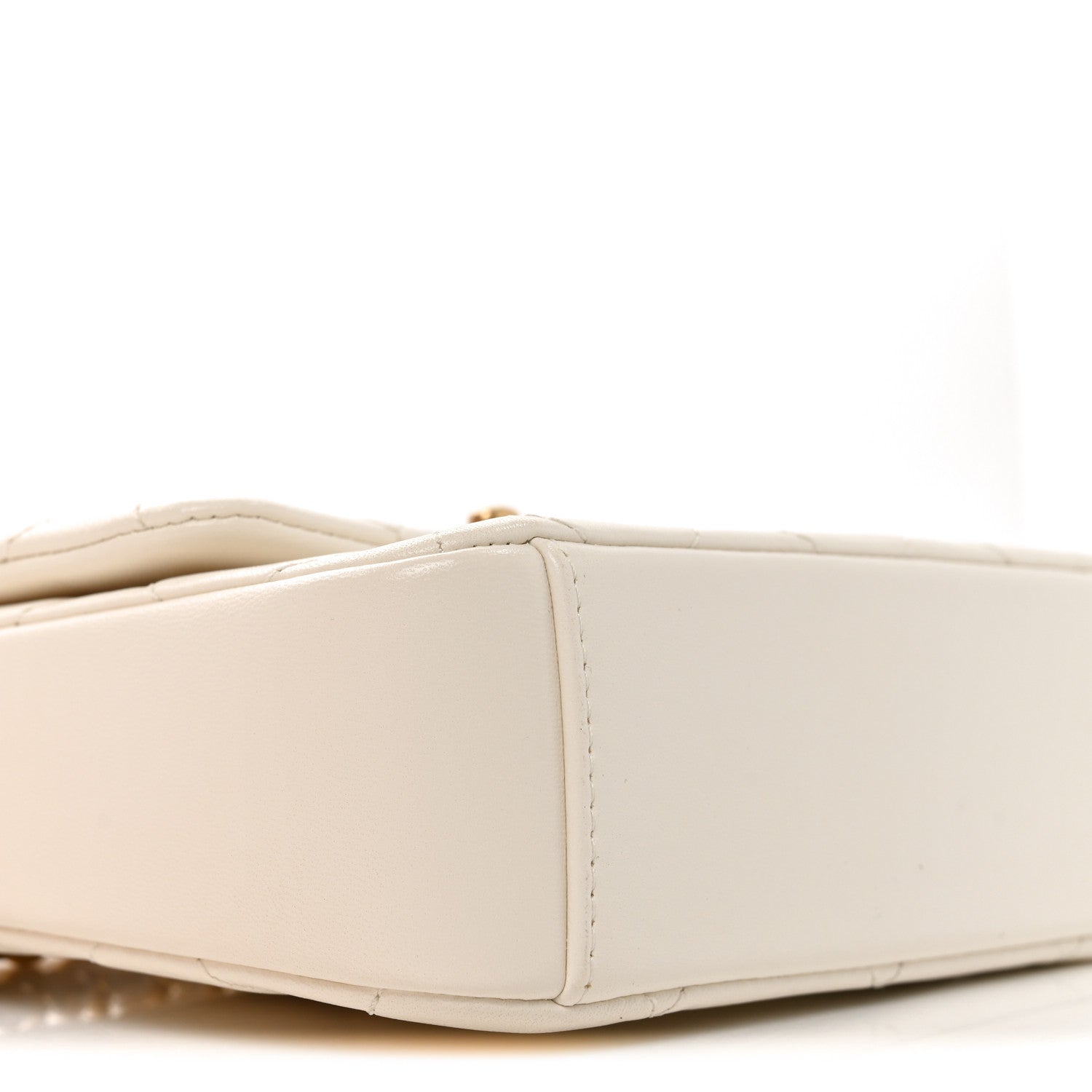 Chanel Lambskin Quilted Mini Side Note Flap White 9 of 11