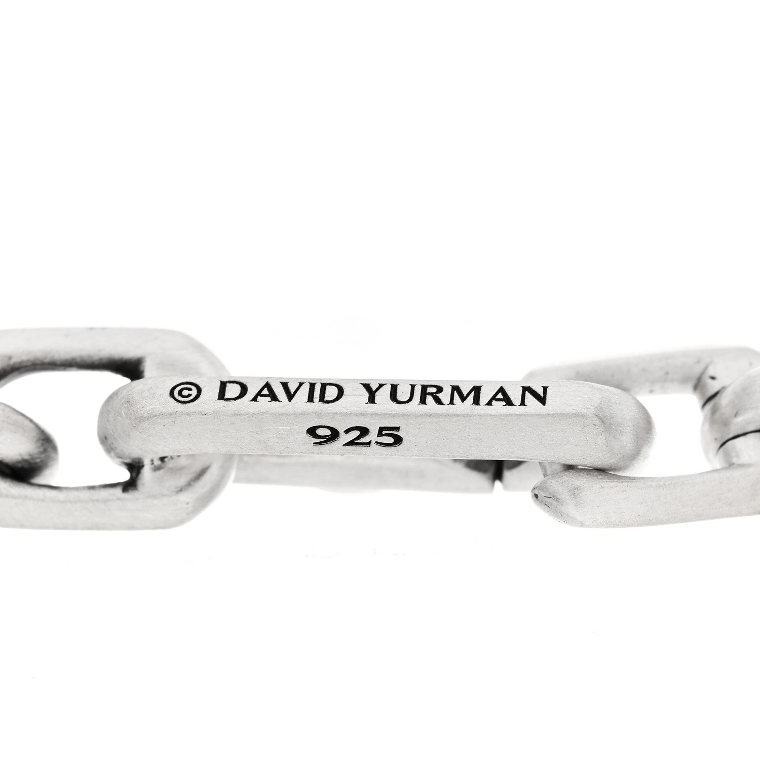 David Yurman Sterling Silver Elongated Open Link Chain Bracelet 3 of 3