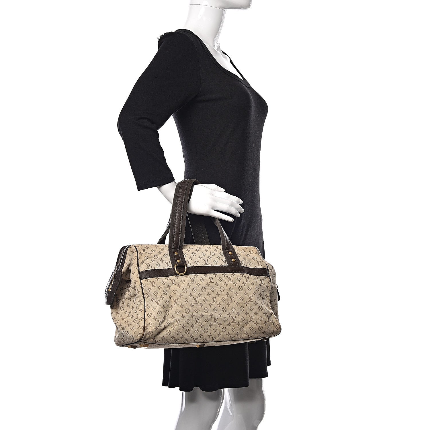 Louis Vuitton Mini Monogram Josephine GM Light Kaki 2 of 16