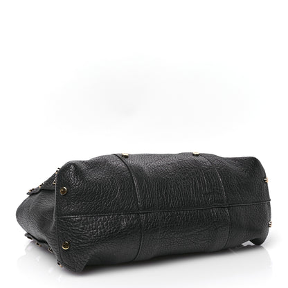 Jimmy Choo Grained Calfskin Studded Lockett Shopper Tote Black 4 of 9
