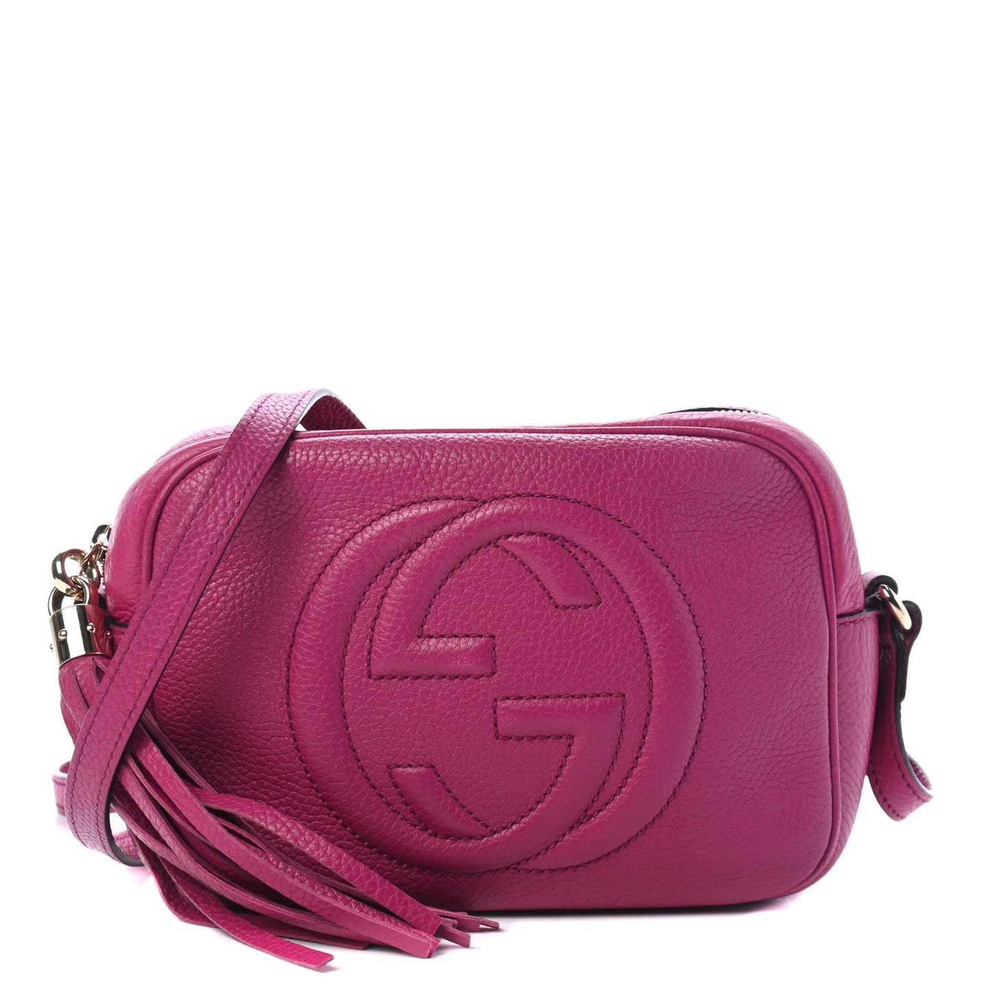 Cellarius Calfskin Small Soho Disco Bag Bright Bouganville