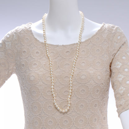Chanel Classic 16 Inch Pearl Beaded CC Necklace 2 of 6