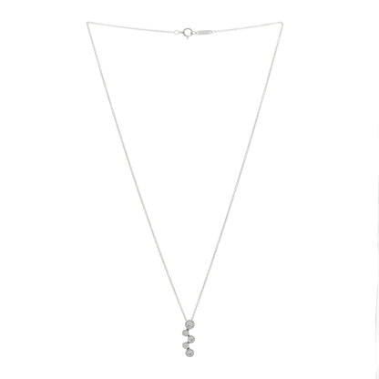 Tiffany Platinum Diamond Bubble Pendant Necklace 2 of 3