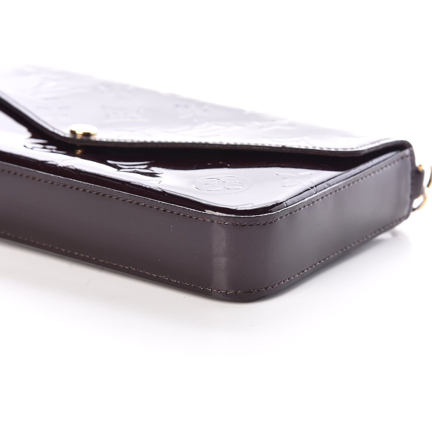 Vernis Pochette Felicie Chain Wallet Amarante