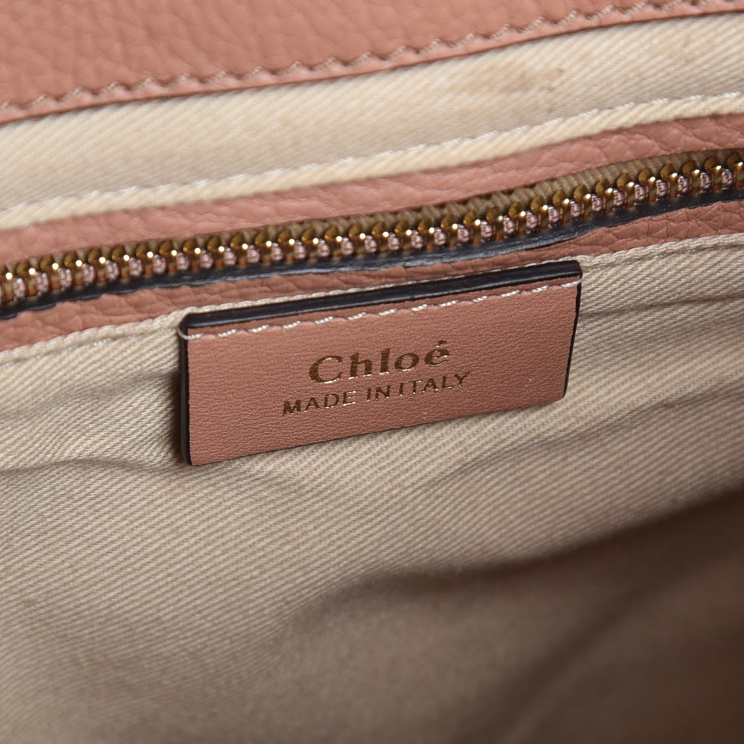 Chloe Suede Calfskin Small Faye Backpack Nougat 7 of 10