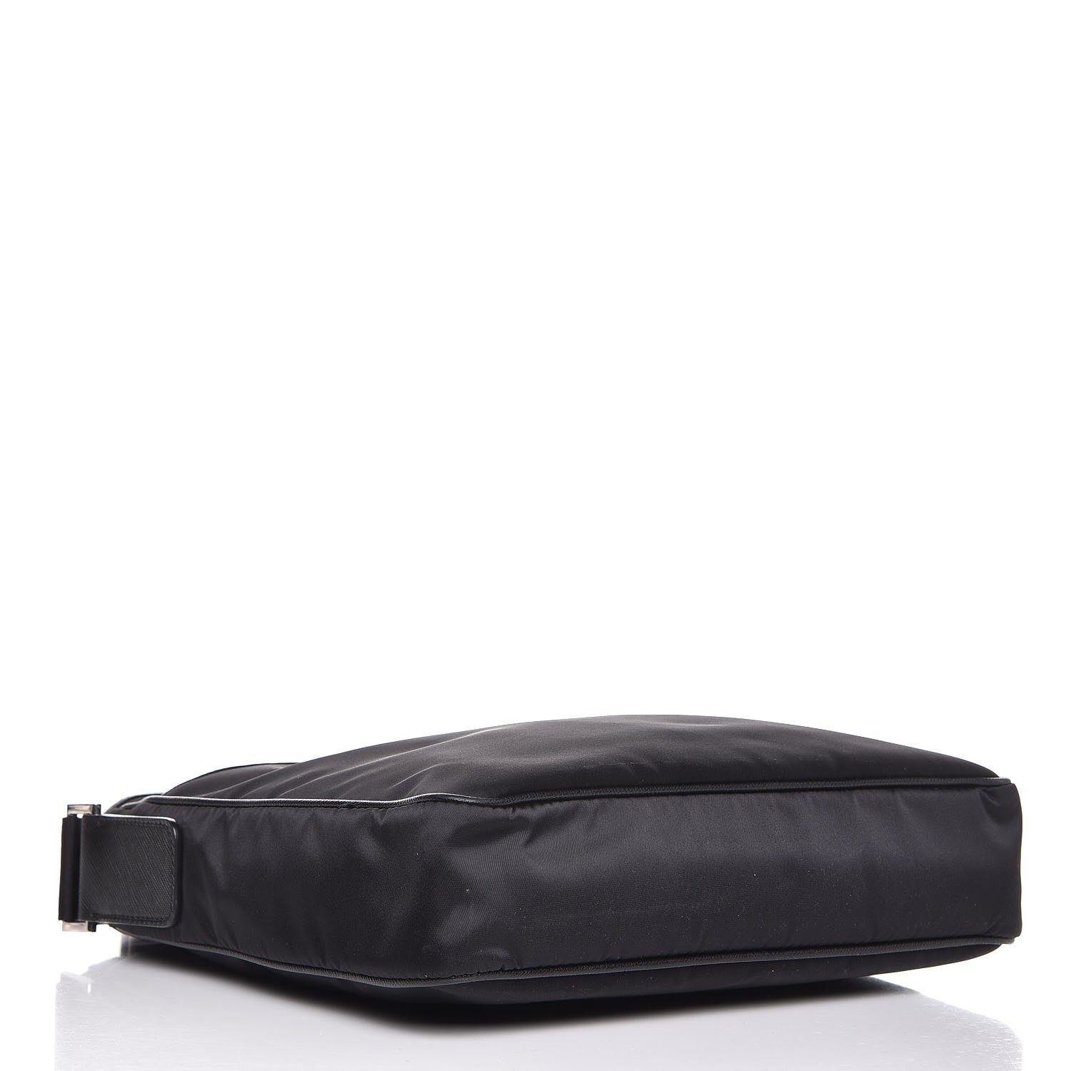 Prada Nylon Flat Messenger Bag Black 4 of 8