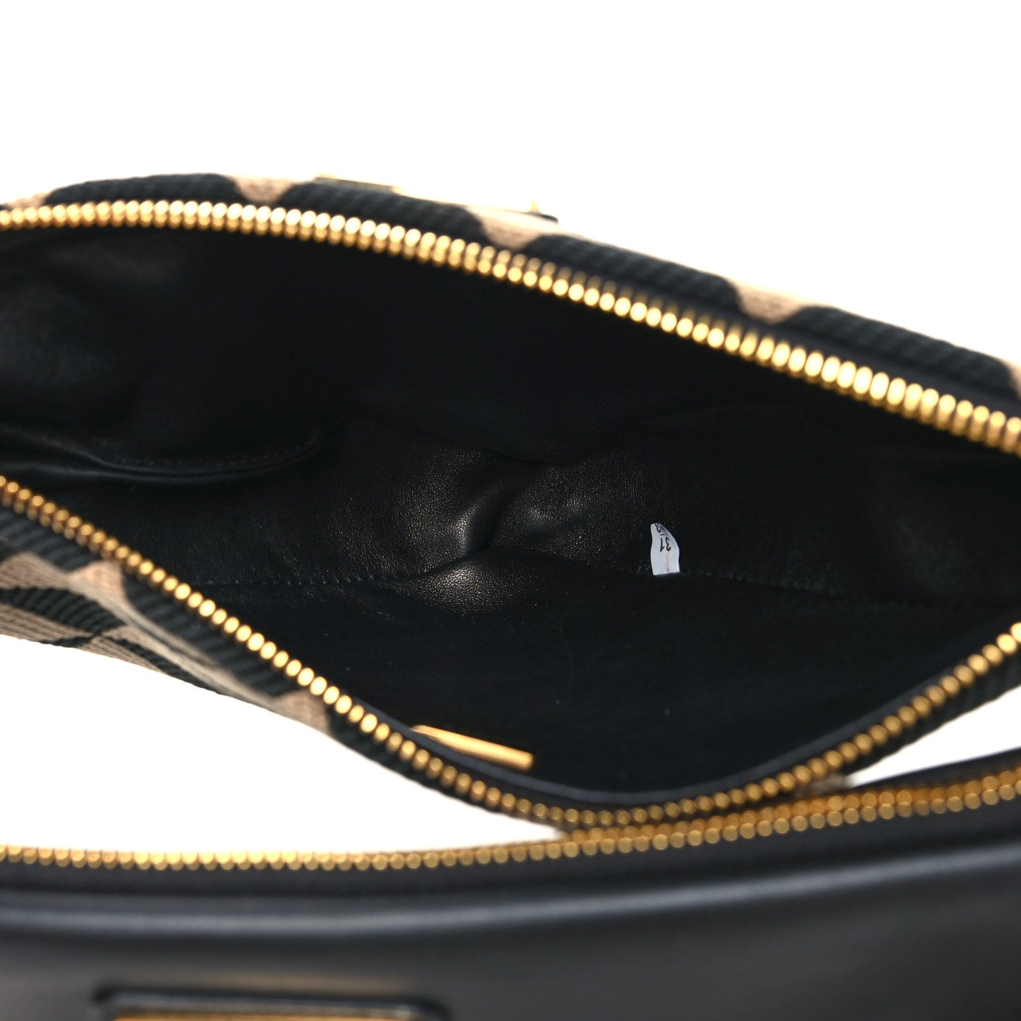 Jacquard Calfskin Triangolo Symbole Embroidered Mini Triangle Double Bag Black Corda