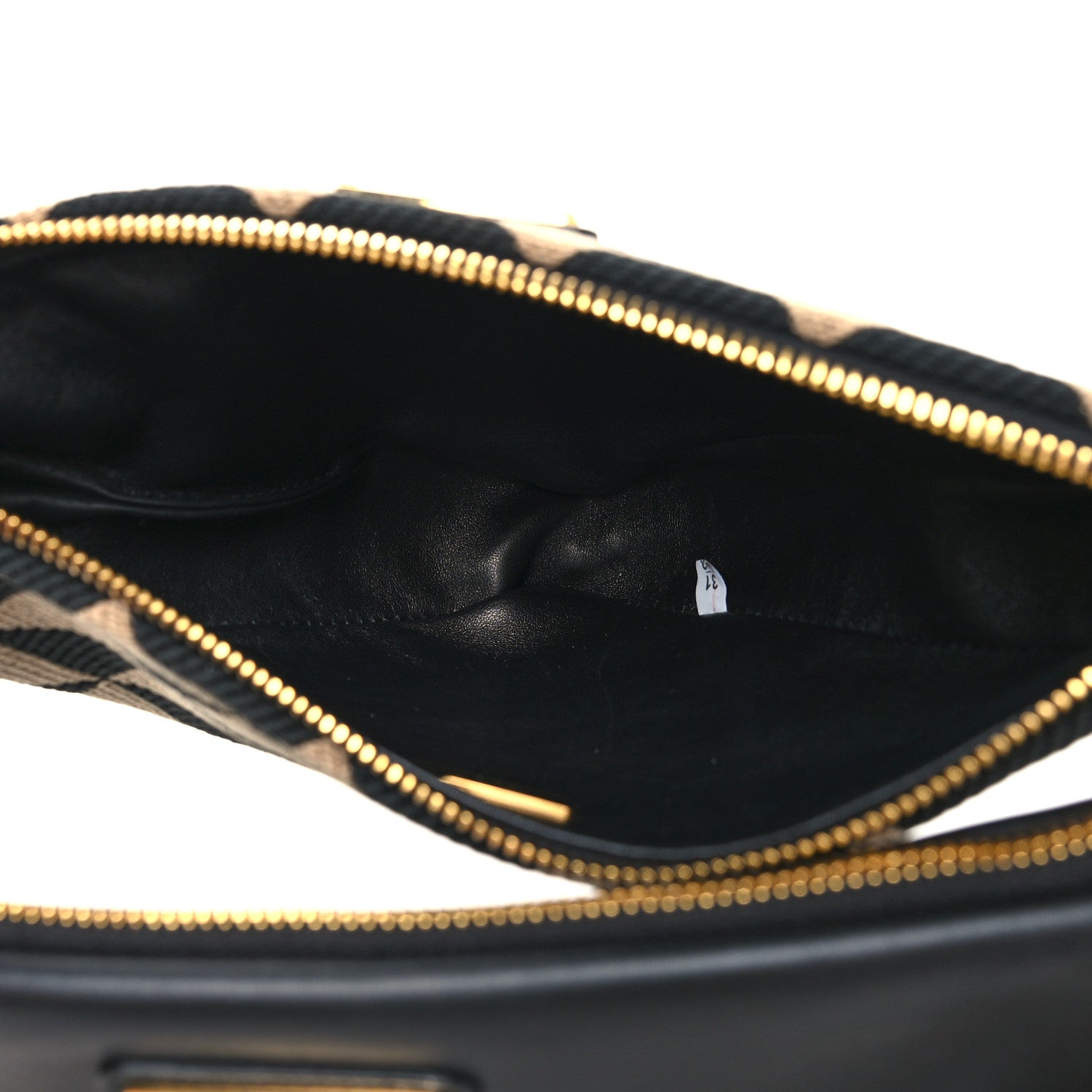 Prada Jacquard Calfskin Triangolo Symbole Embroidered Mini Triangle Double Bag Black Corda 5 of 10
