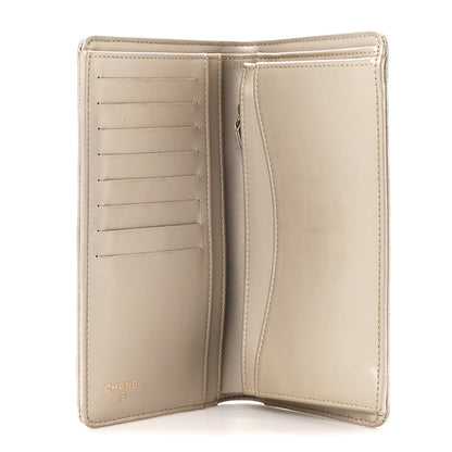 Chanel Metallic Caviar Quilted Yen Wallet Gold 8 of 15