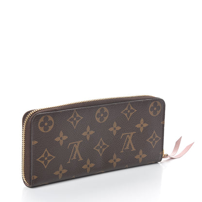 Louis Vuitton Monogram Clemence Wallet Rose Ballerine 2 of 5