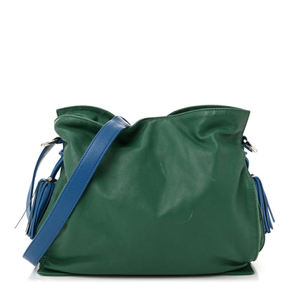 Loewe Calfskin Flamenco Shoulder Bag Green 1 of 11