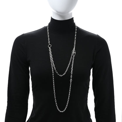 Hermes Sterling Silver GM Alphakelly Necklace 2 of 5