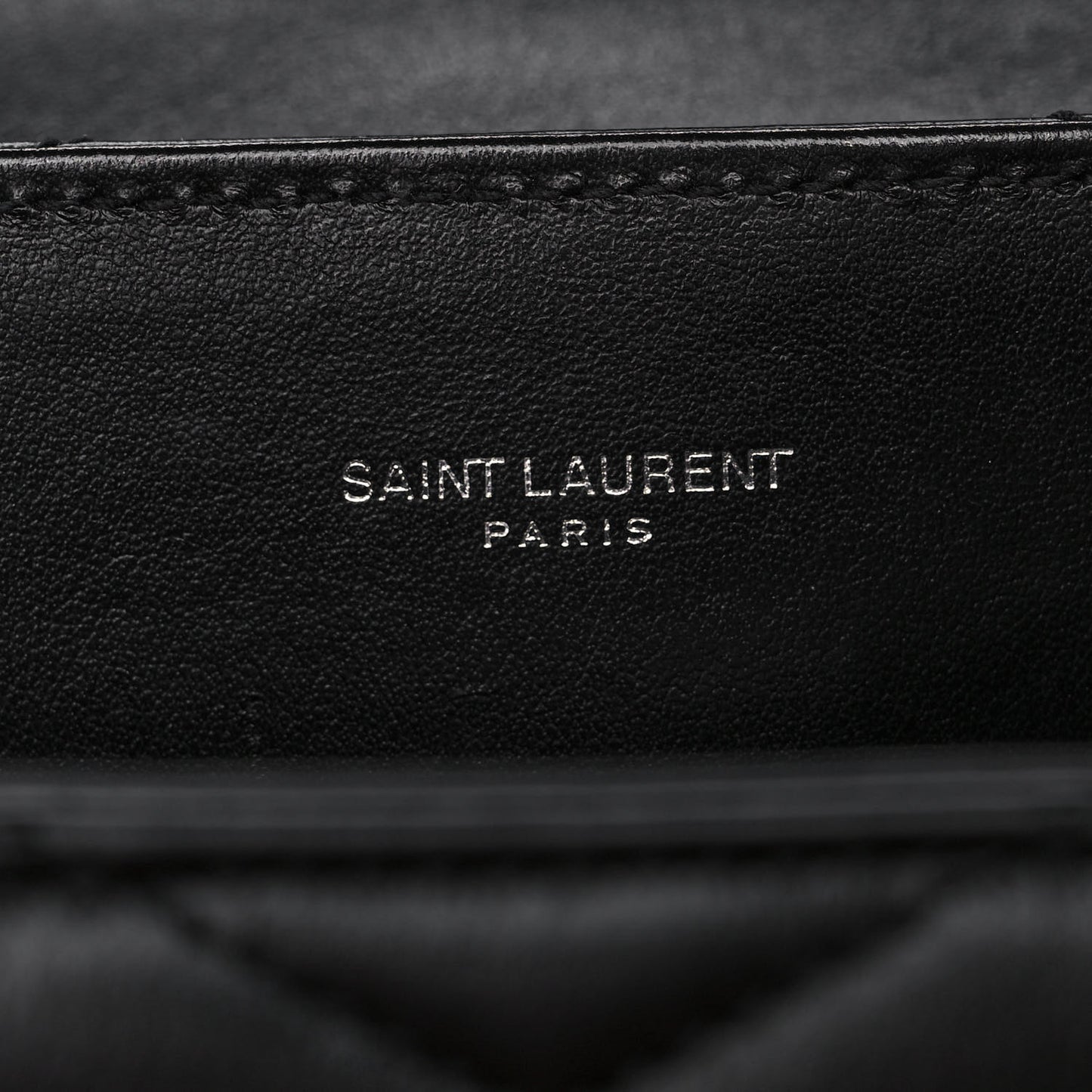 Calfskin Y Quilted Monogram Medium Loulou Chain Satchel Black