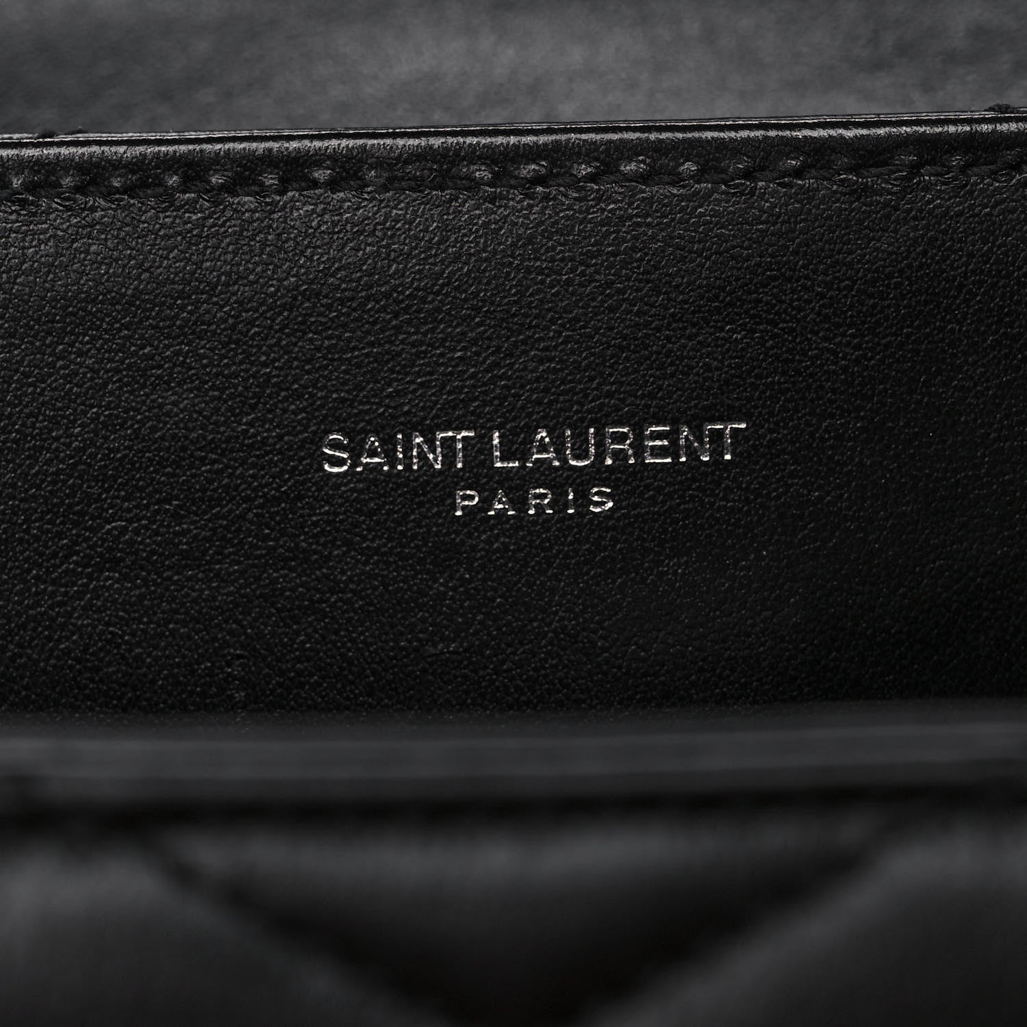 Saint Laurent Calfskin Y Quilted Monogram Medium Loulou Chain Satchel Black 6 of 15