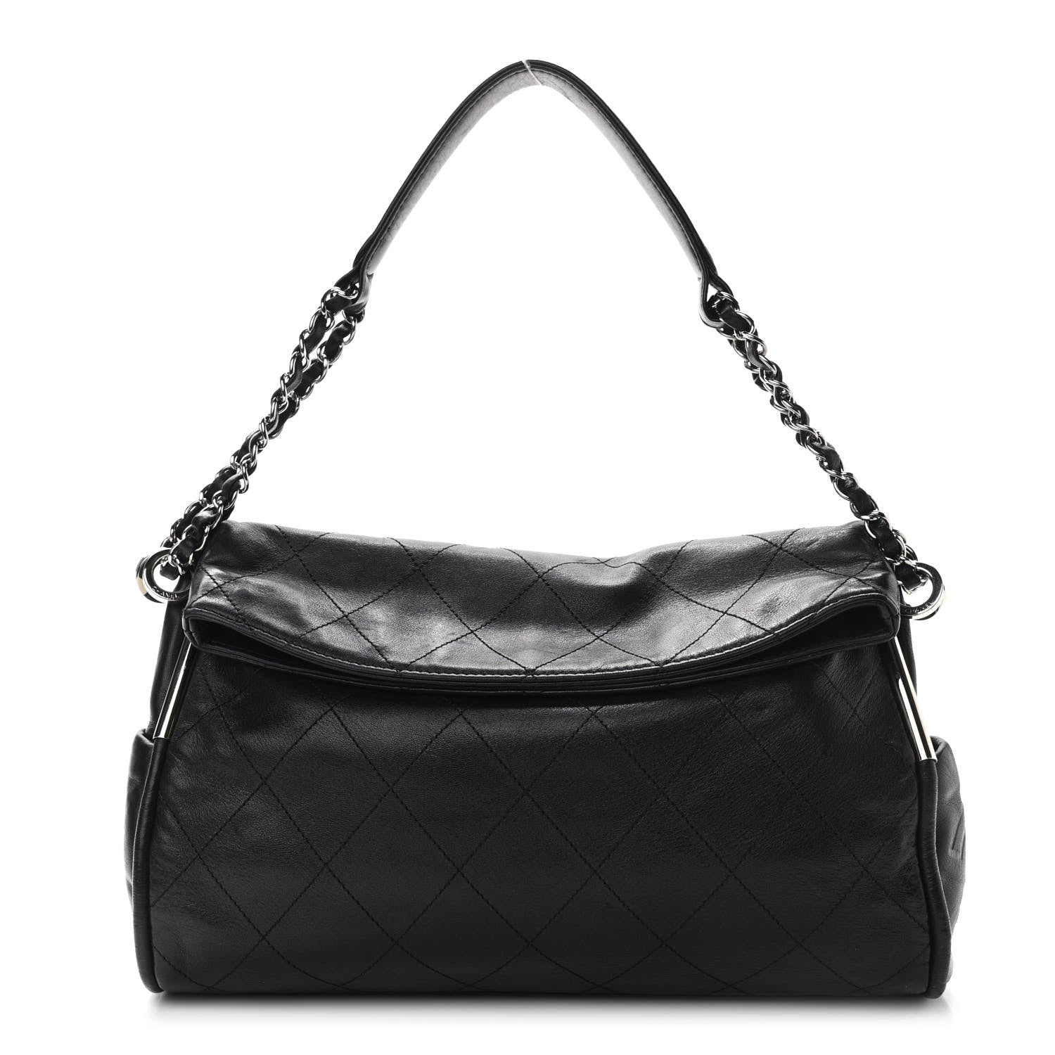 Chanel Lambskin Stitched Medium Ultimate Soft Tote Black 1 of 11
