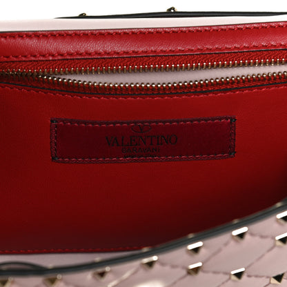 Valentino Garavani Nappa Rockstud Spike Wallet on Chain Water Rose 6 of 10
