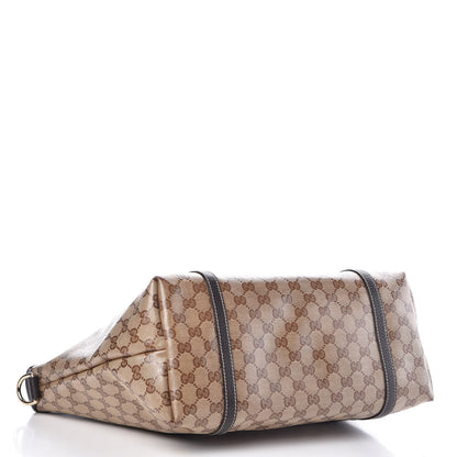 Gucci Crystal Monogram Medium Joy Tote Beige Ebony Testa di Moro 4 of 12