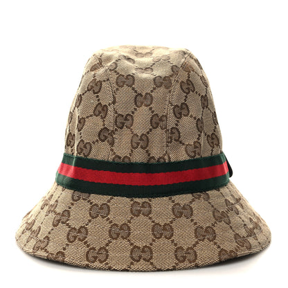 Gucci Monogram Web Bucket Hat XS Brown 3 of 8
