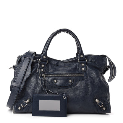 Balenciaga Agneau Giant 12 Silver Hardware City Bleu Obscur 1 of 17