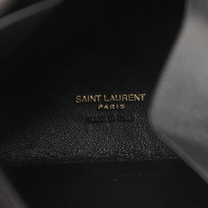 Saint Laurent Lambskin Pyramid Clutch Black 6 of 11