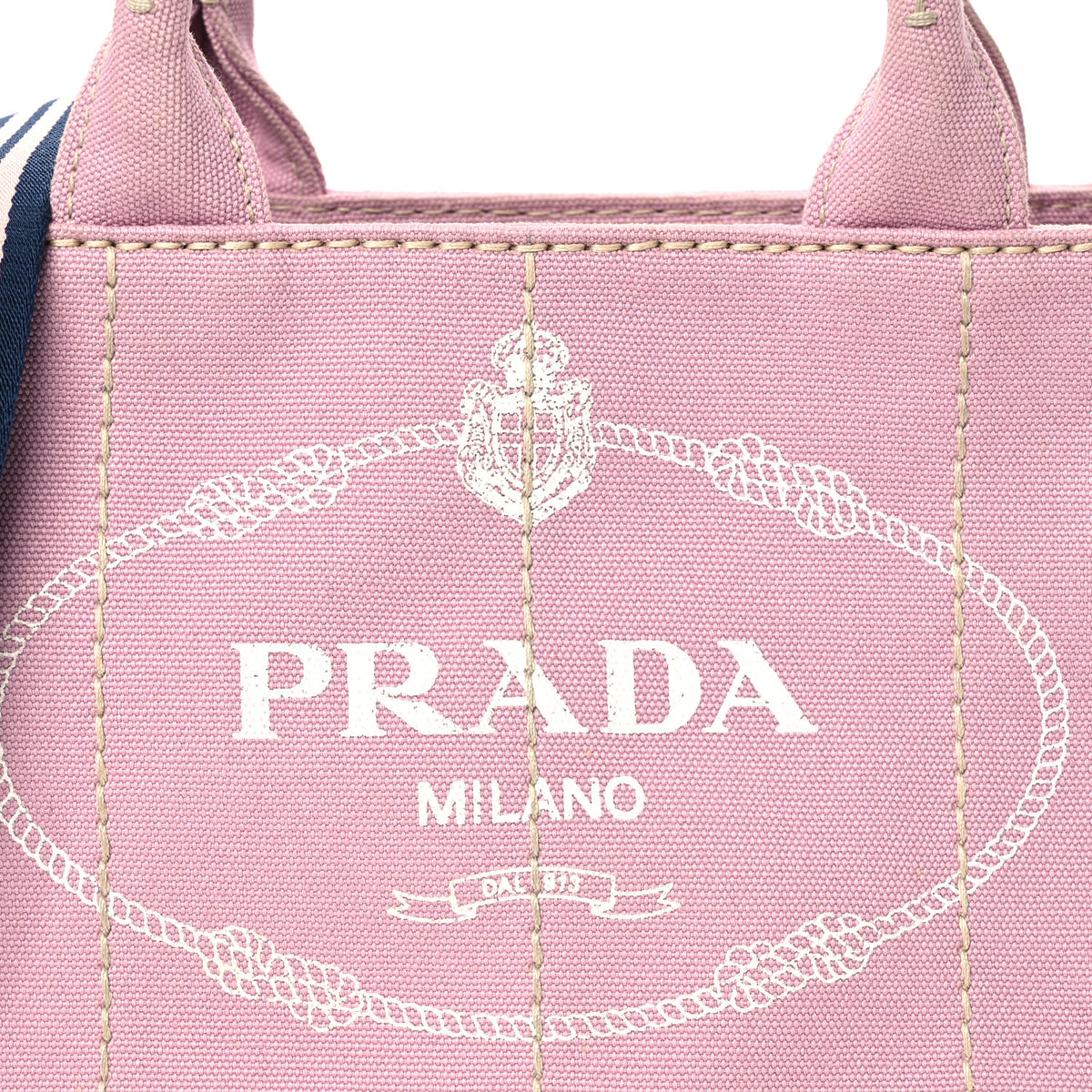 Prada Canapa Small Logo Tote Alabastro White 10 of 12