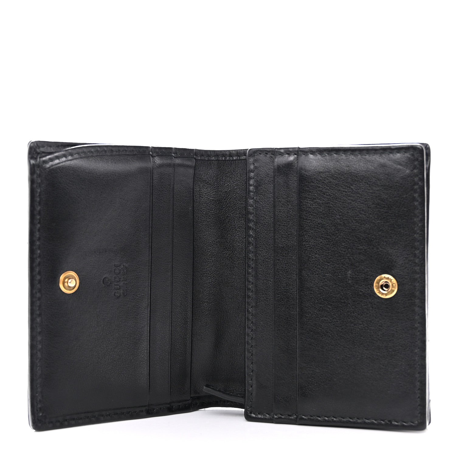 Gucci Calfskin Matelasse GG Marmont Card Case Wallet Black 5 of 10