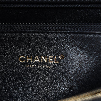 Chanel Caviar Lizard Quilted Large Coco Handle Flap Black 5 of 10