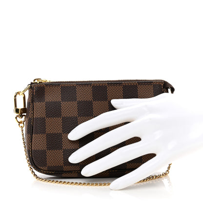 Louis Vuitton Damier Ebene Mini Pochette Accessories 2 of 7