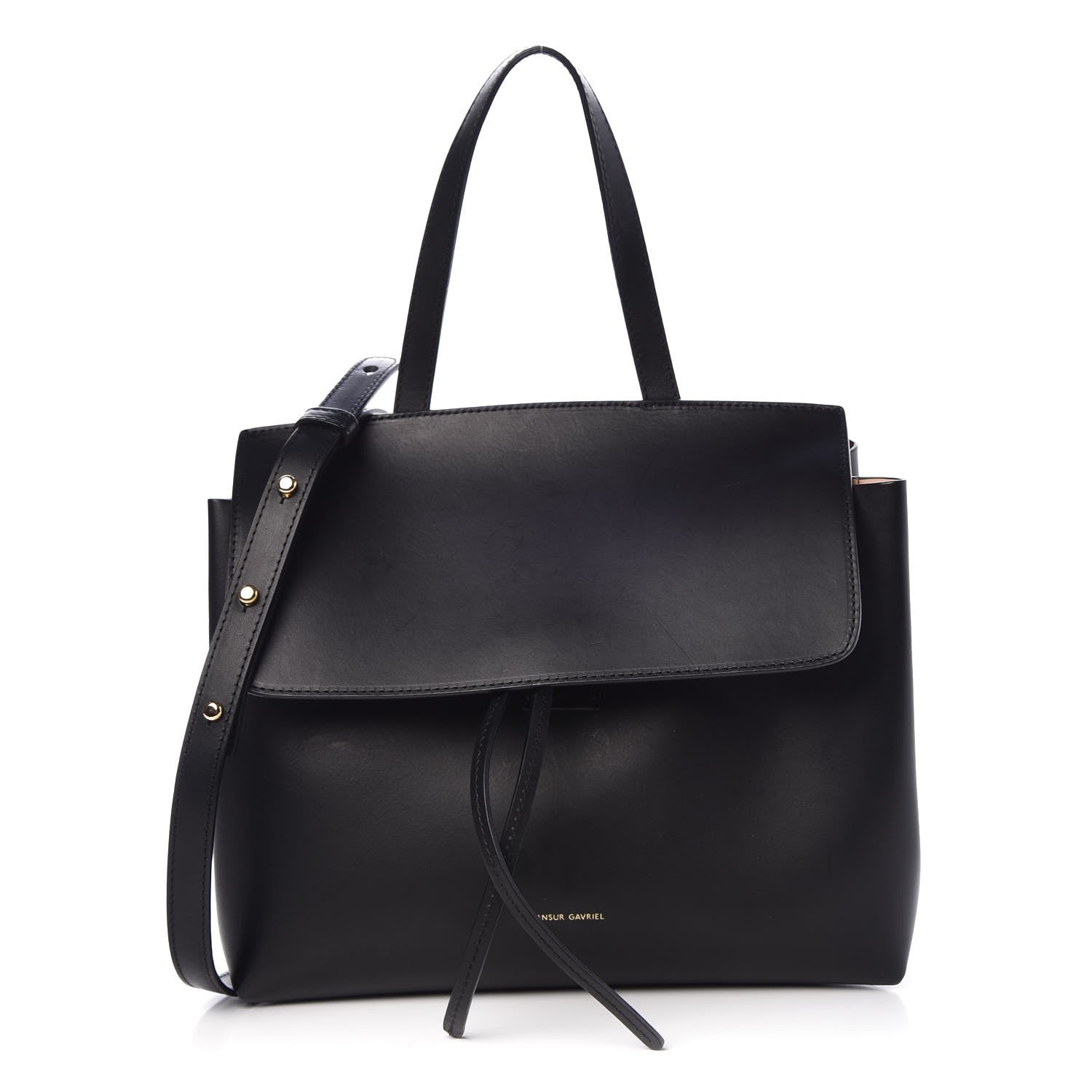 Mansur Gavriel Calfskin Mini Lady Bag Black Ballerina 1 of 10