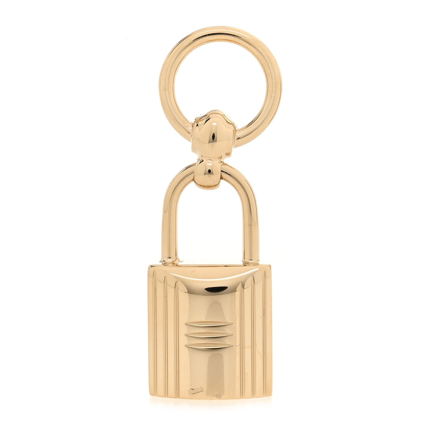 Permabrass Mini Loop Charms Cadenas Scarf Ring Gold