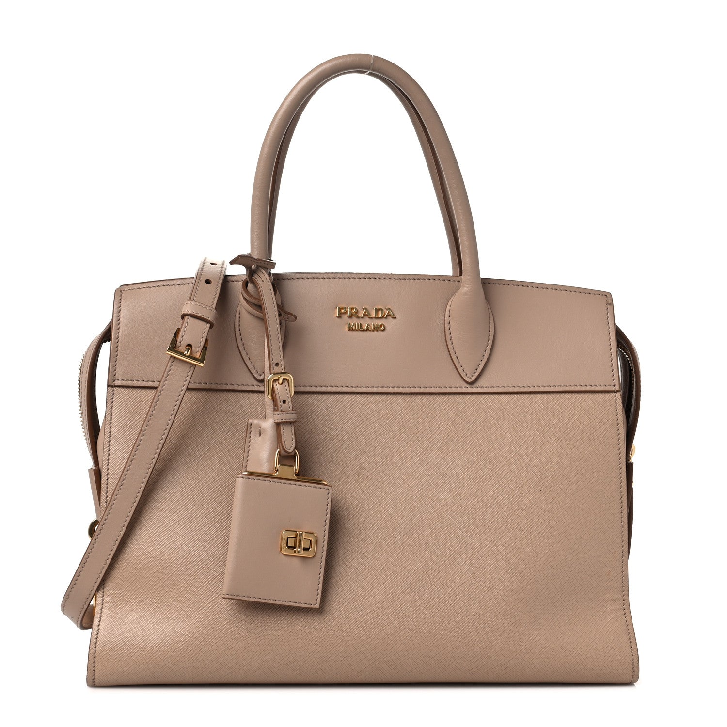Prada Saffiano City Calfskin Medium Esplanade Cammeo 1 of 10