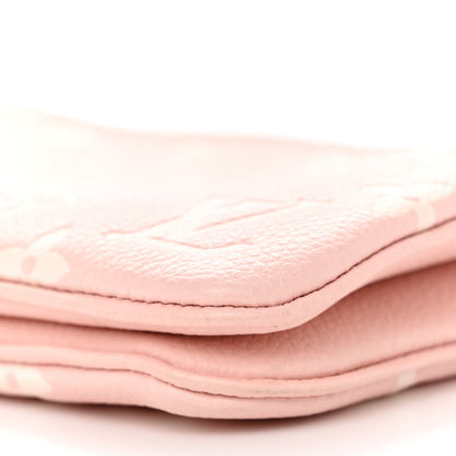 Louis Vuitton Empreinte Monogram Double Zip Pochette Rose 11 of 14