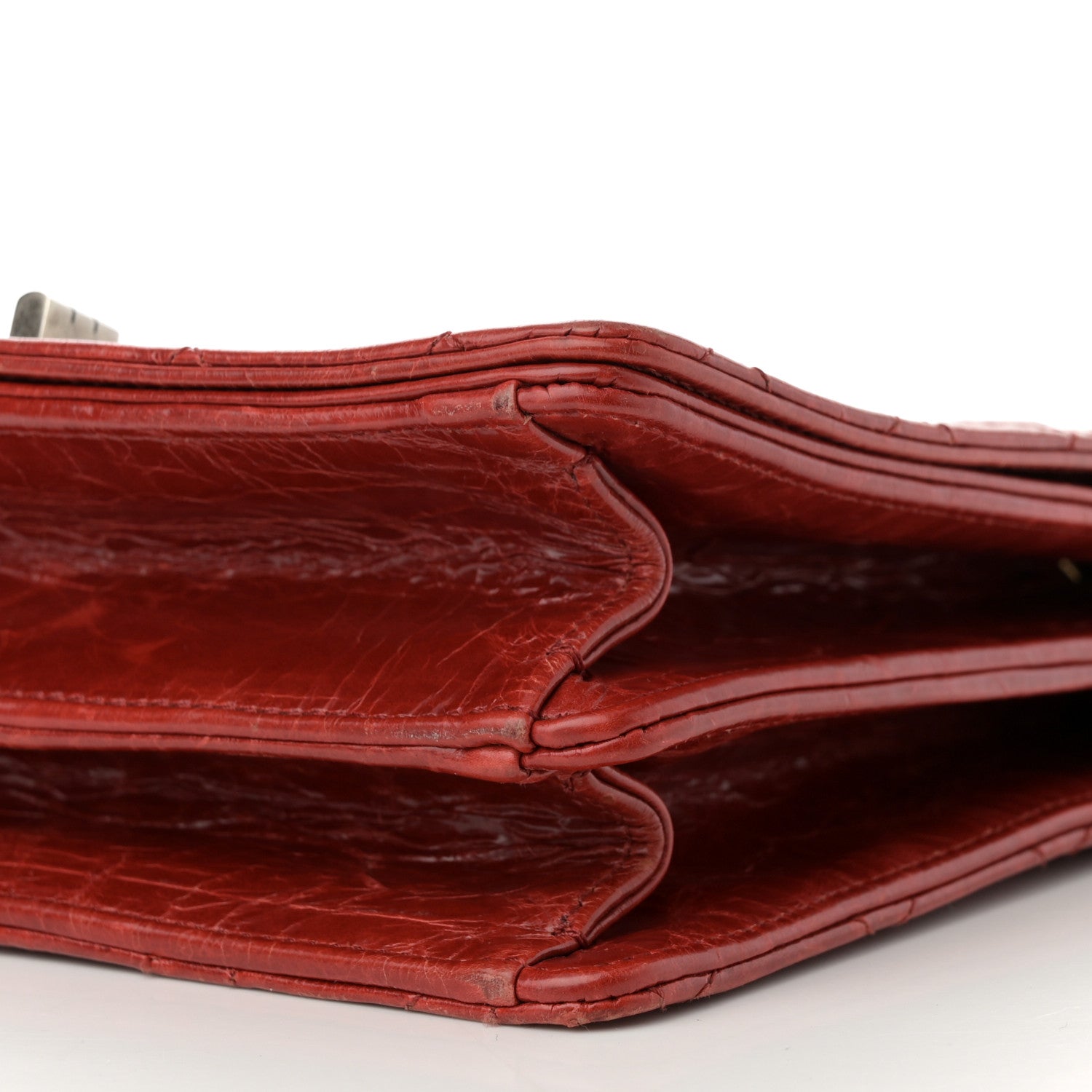 Chanel Glazed Calfskin Quilted Rita Top Handle Flap Red 10 of 15