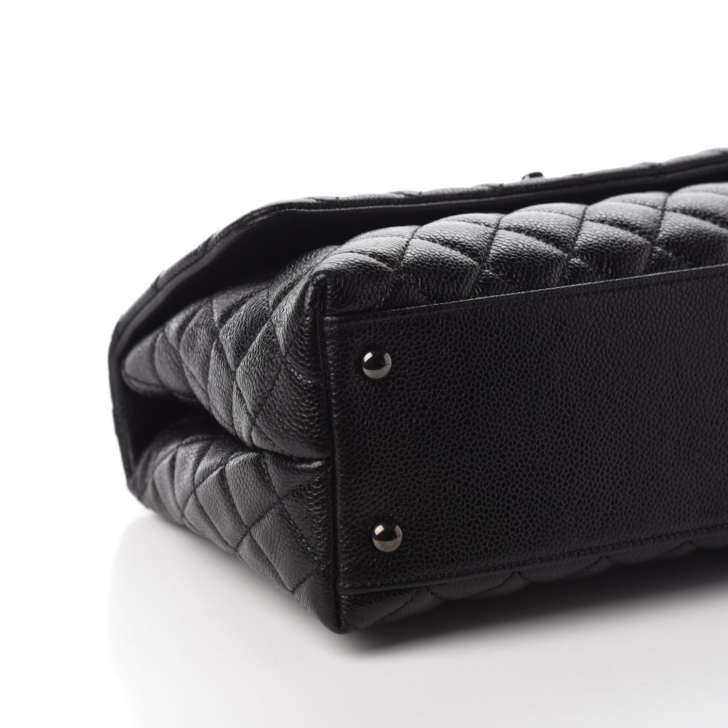Chanel Caviar Quilted Small Coco Handle Flap So Black 10 of 11