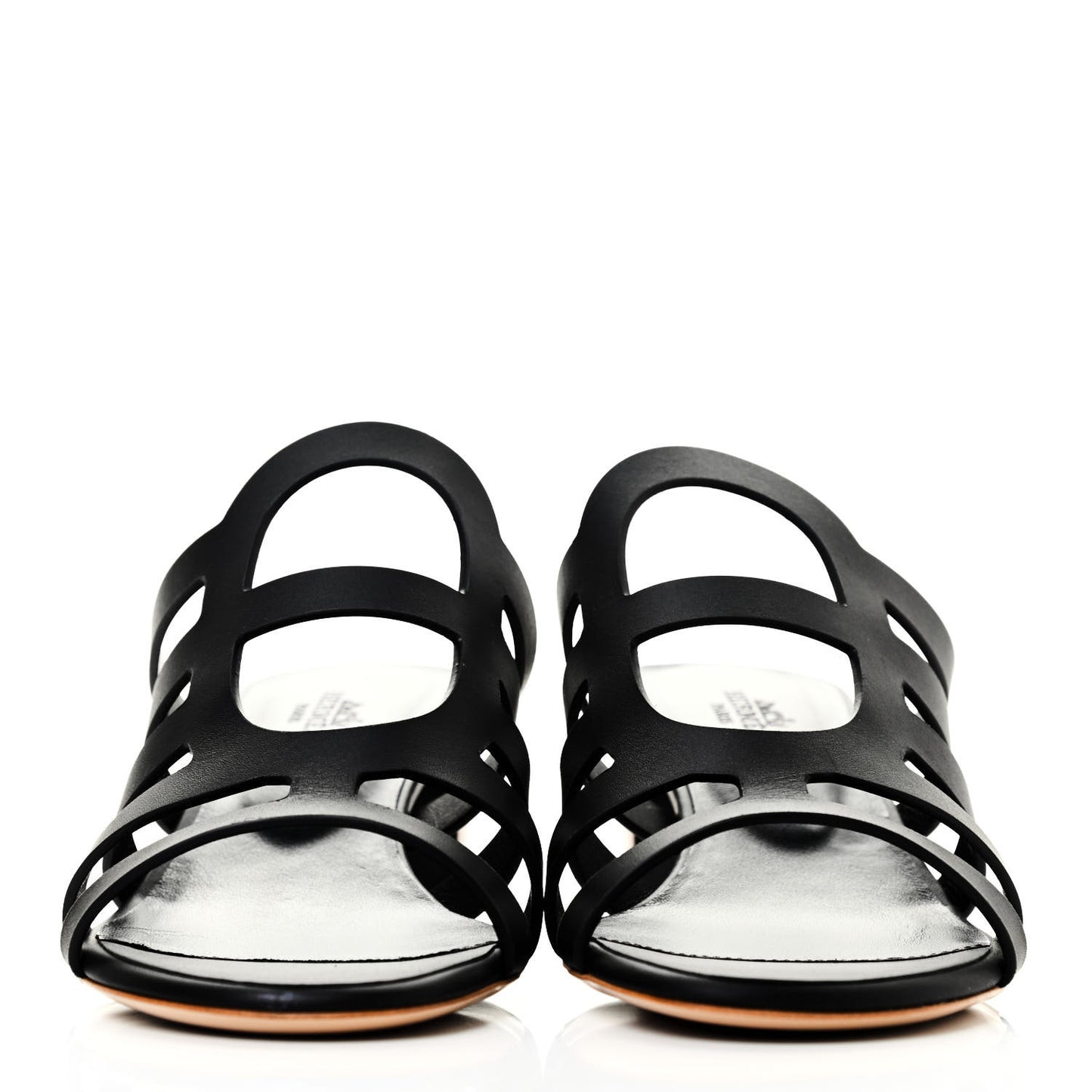 Calfskin Celena 50 Sandals 37 Black