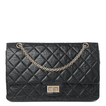 Chanel Aged Calfskin Quilted 50th Anniversary 2.55 Reissue 227 Flap Black 1 of 10
