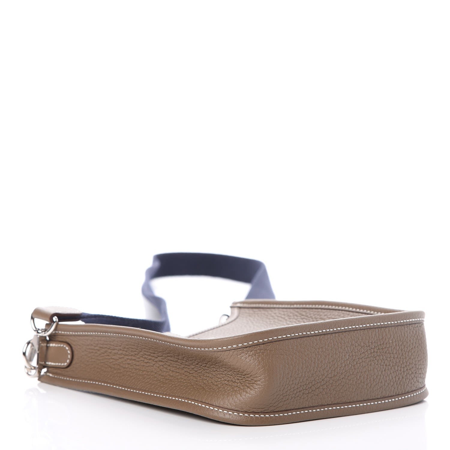 Hermes Taurillon Clemence Amazone Evelyne TPM Etoupe Bleu Indigo 4 of 8