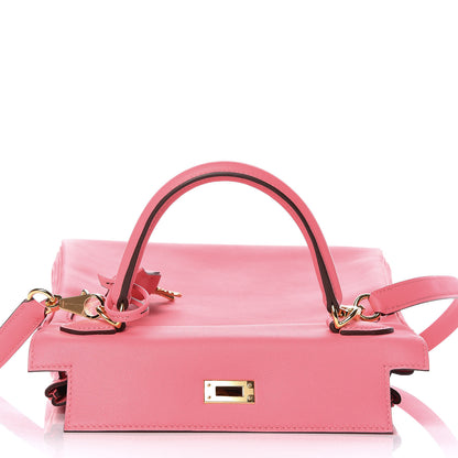 Hermes Swift Kelly Retourne 25 Rose Lipstick 33 of 37