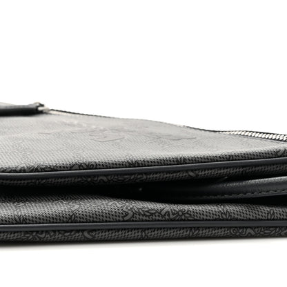MCM Lauretos Nappa Himmel Triangle Crossbody Bag Dark Grey 10 of 11