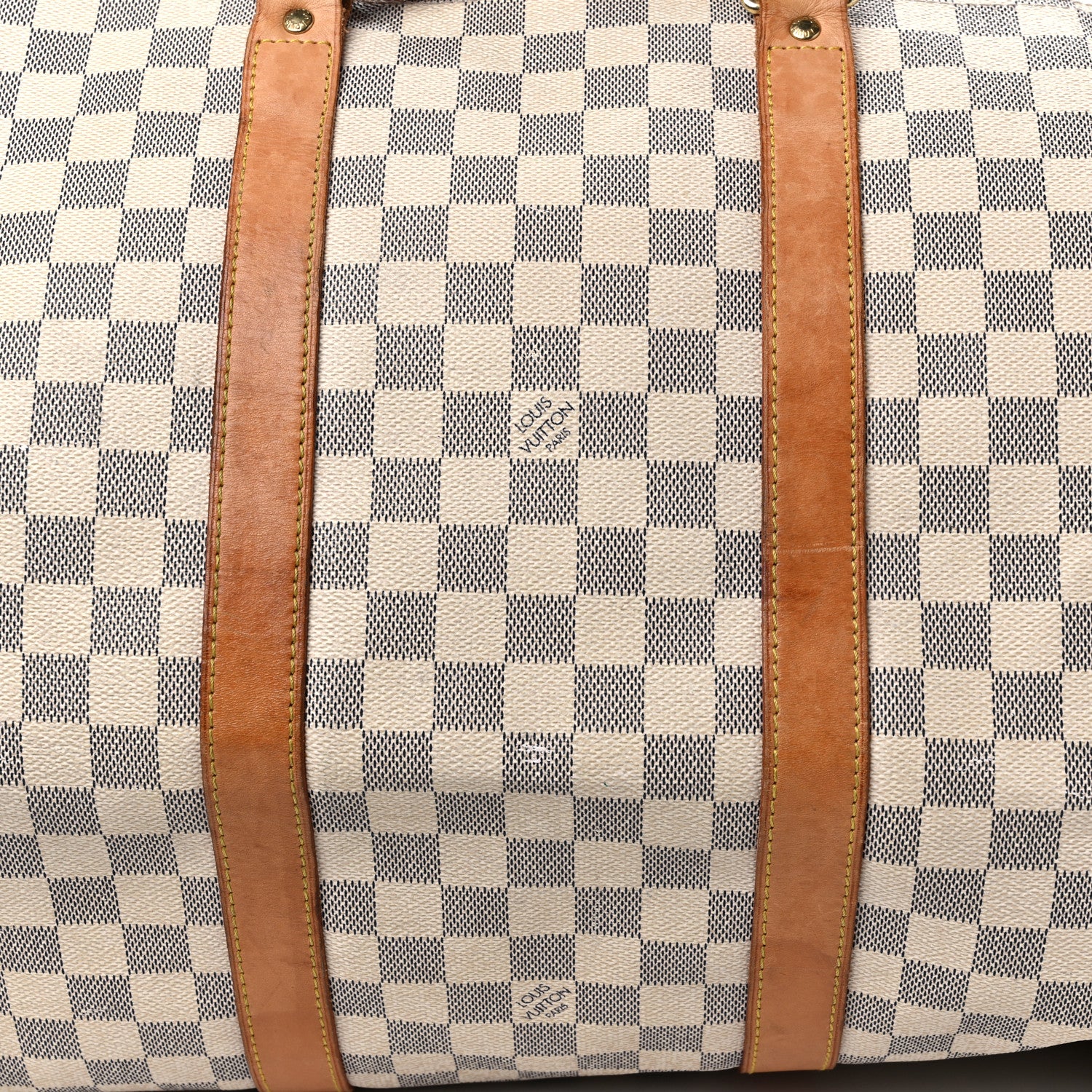 Louis Vuitton Damier Azur Keepall Bandouliere 55 18 of 28