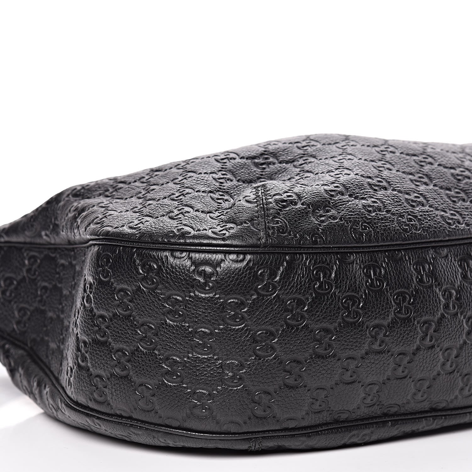 Gucci Guccissima Large New Ladies Web Hobo Black 8 of 12