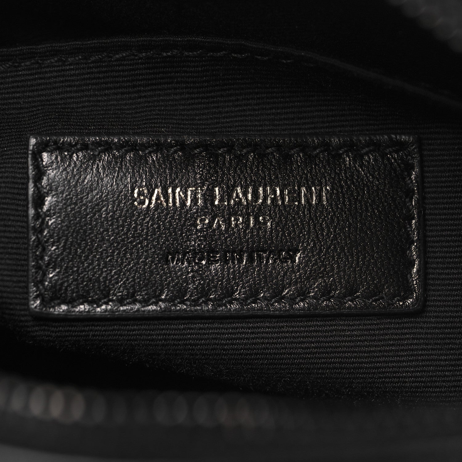 Saint Laurent Calfskin Matelasse Monogram Lou Belt Bag Black 6 of 10