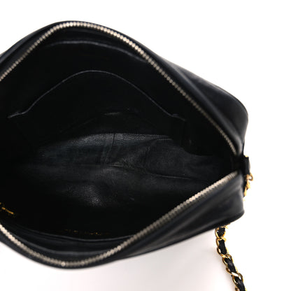 Chanel Lambskin Quilted CC Tassel Camera Case Black 5 of 14