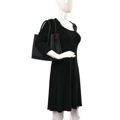 Prada Saffiano Cuir Small Double Bag Black Fuoco 2 of 8