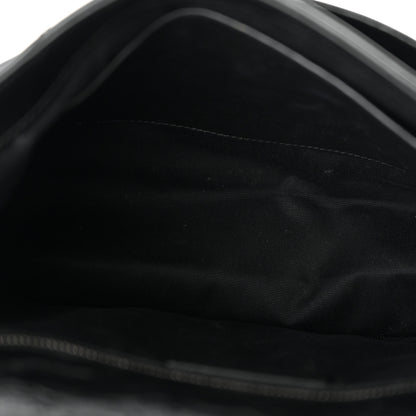 Saint Laurent Crinkled Calfskin Matelasse Monogram Medium Niki Chain Satchel Black Black 12 of 12