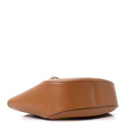 Prada City Calfskin Metal Triangle Logo Tote Caramel 4 of 10
