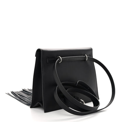 Hermes Swift Kelly Danse Anate Fringed Belt Bag Black 2 of 9