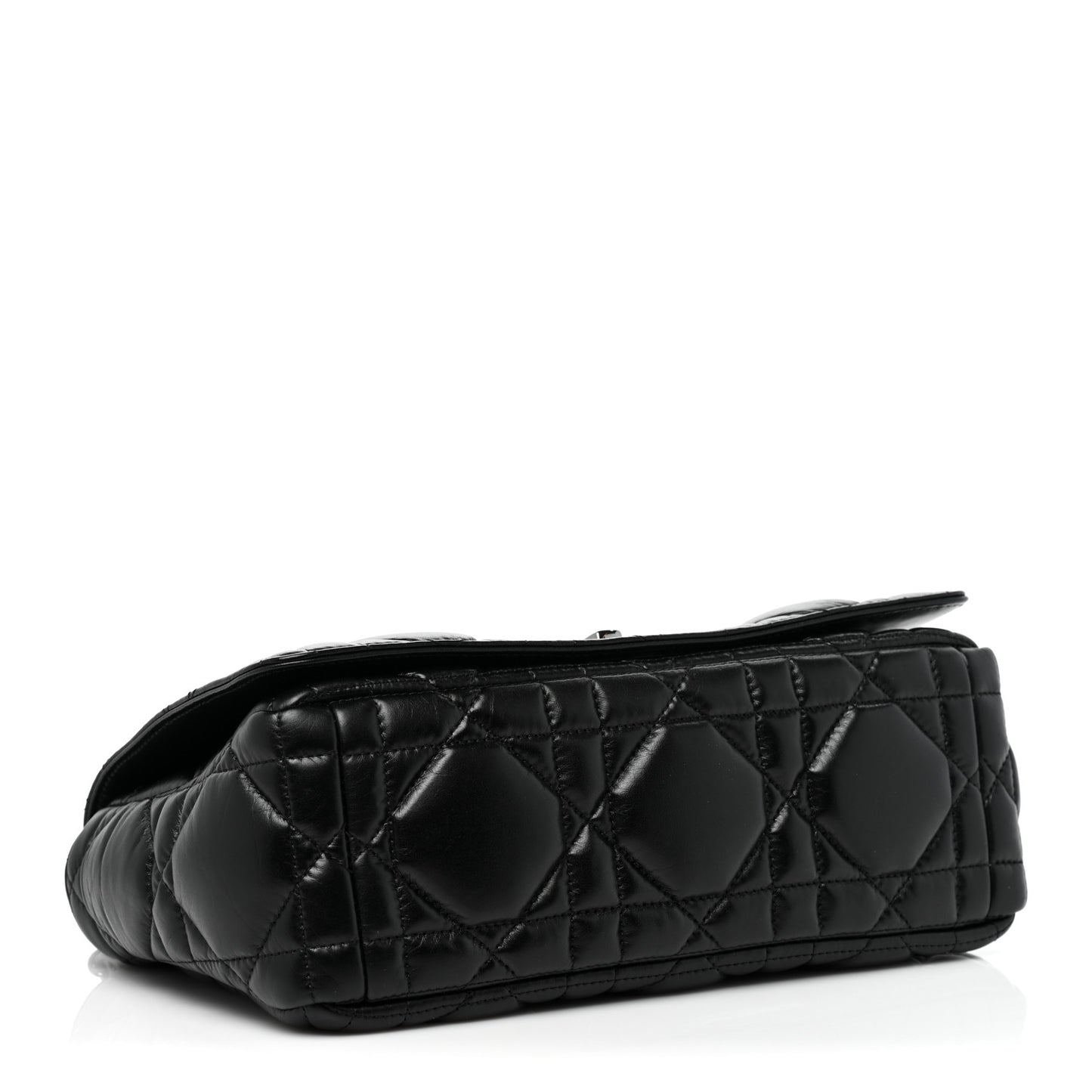Calfskin Macrocannage Medium Caro Bag Black