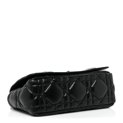 Christian Dior Calfskin Macrocannage Medium Caro Bag Black 4 of 10